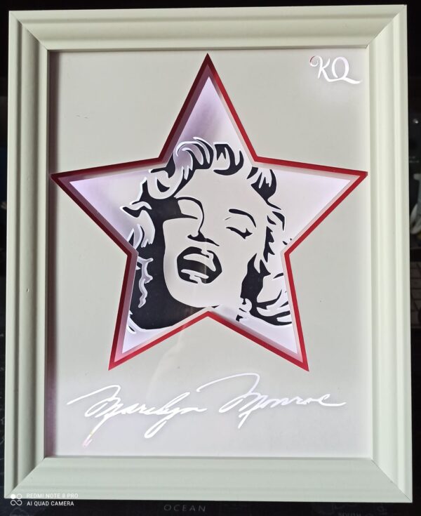 Cornice Shadow Light Box Marilyn Monroe - immagine 2