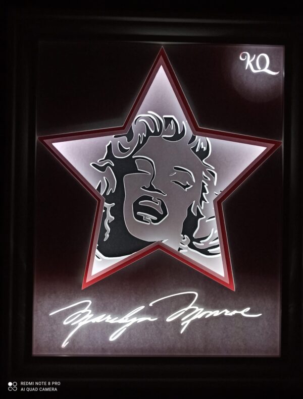 Cornice Shadow Light Box Marilyn Monroe