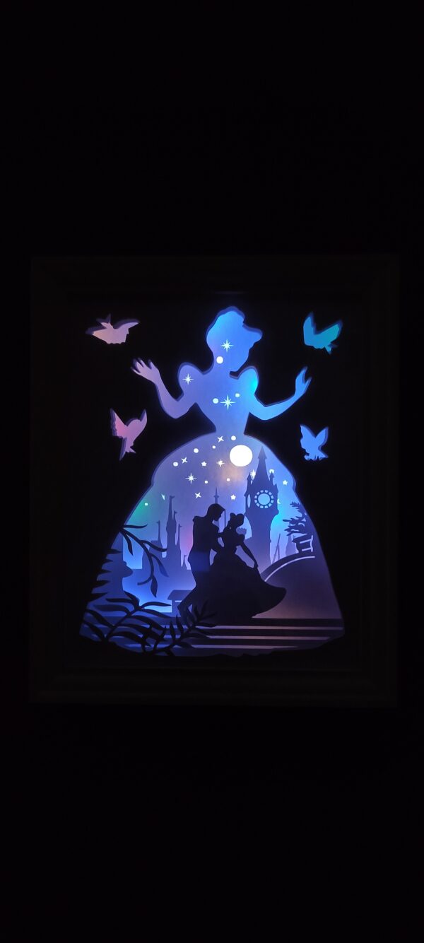 Cornice Shadow Light Box Cenerentola - immagine 2