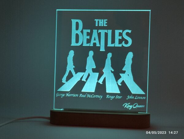 Lampada in Plexiglass The Beatles